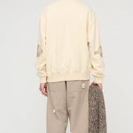 Felpa gym con applicazioni in beige Song for the mute - uomo 