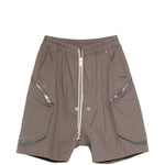 Pantaloncini con tasche a zip blixa bela in grigio Rick owens - uomo 