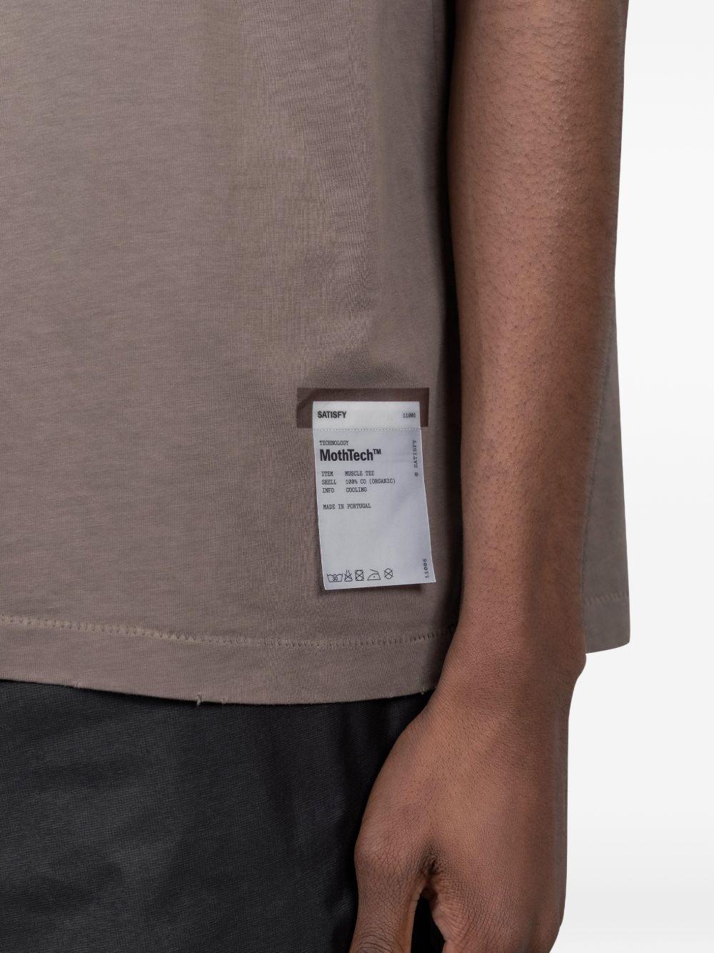 Canotta con stampa logo in beige Satisfy - unisex 