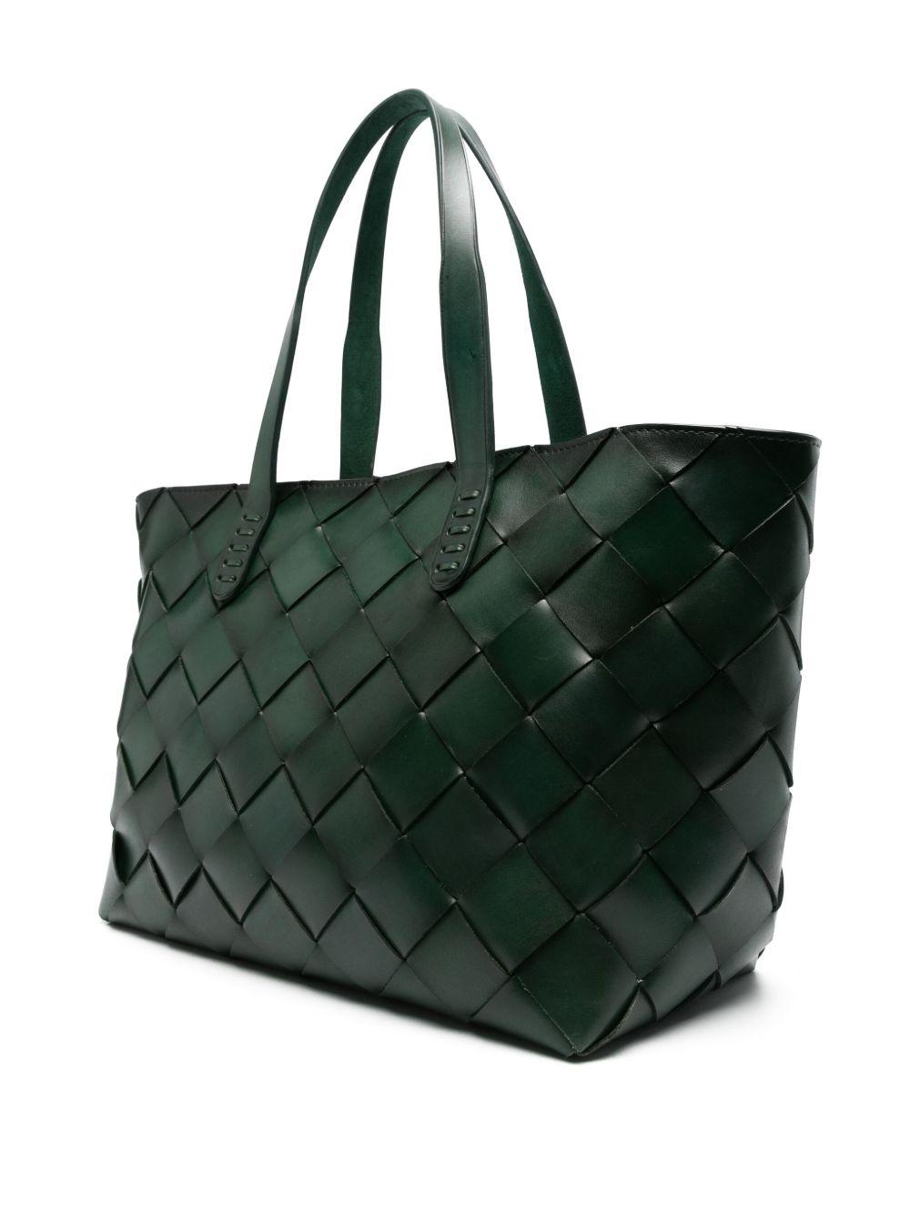 Borsa intrecciata japan in verde Dragon diffusion - donna 