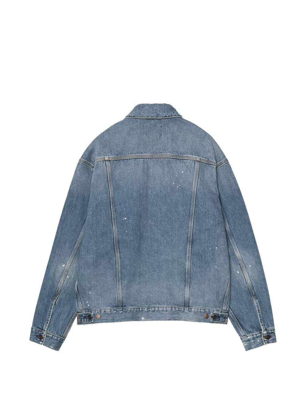 Giacca denim helston in blu carhartt wip - uomo 