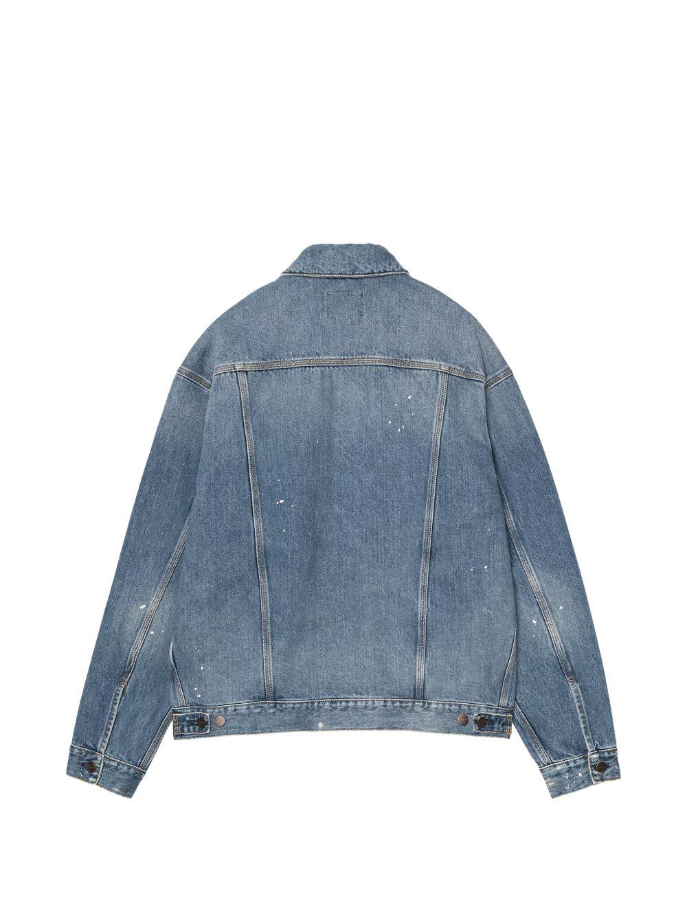 Giacca denim helston in blu carhartt wip - uomo 