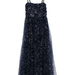 Abito midi Bettina con paillettes in blu Staud - donna 