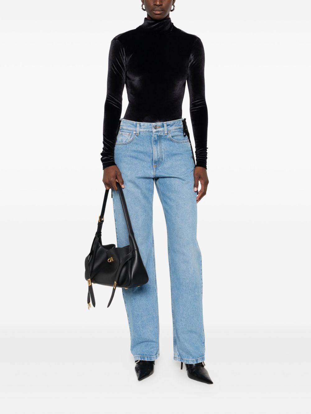 Body a collo alto in nero Mugler - donna 