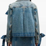 Giacca denim con decorazione in blu Ganni - donna 