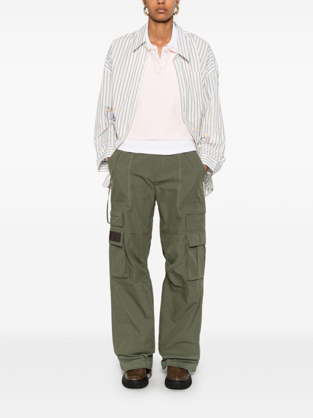 Pantaloni cargo cobalt in verde oliva Carrer - unisex 