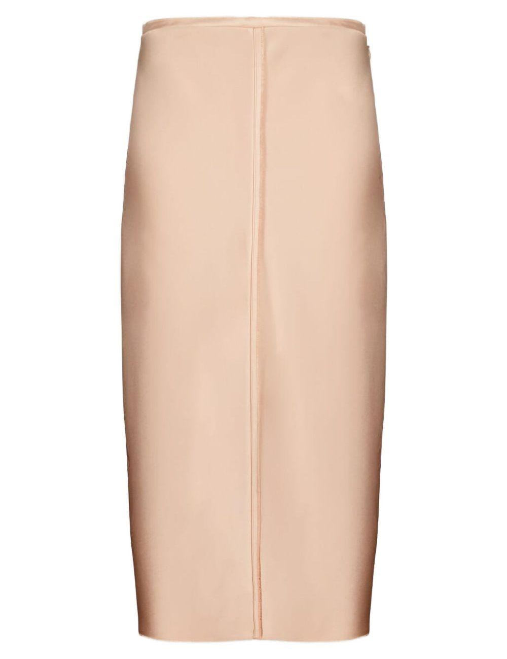 Gonna midi satinata in rosa Ami paris - donna 