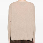 Maglione con scollo a V in beige Gotha - donna 