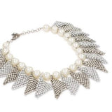 Collana frizz con perline in argento Rosantica - donna 