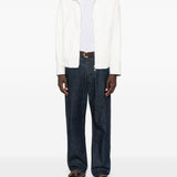 T-shirt con logo a girocollo in bianco Brunello cucinelli - uomo 
