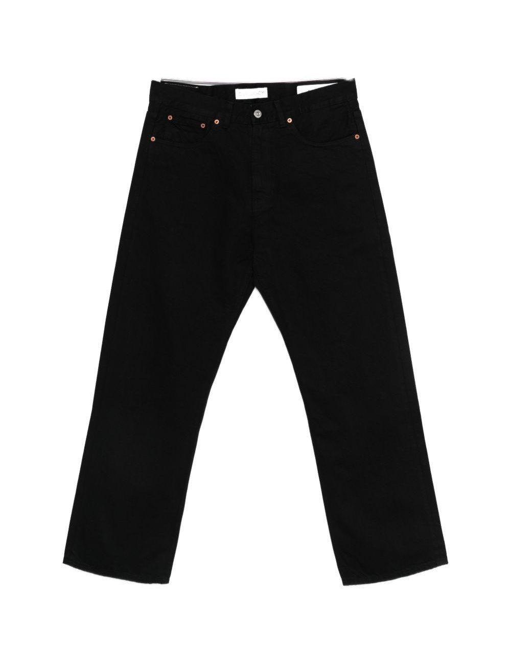 Jeans a bottoni in nero Our legacy - uomo 