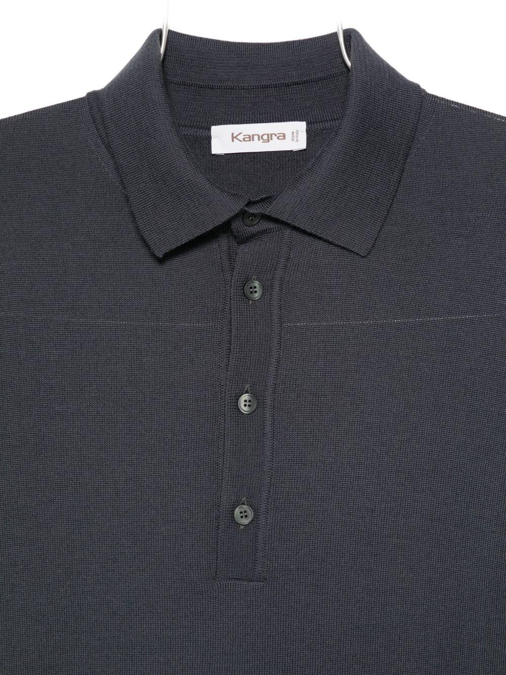 Maglione con colletto stile polo in grigio Kangra - uomo 