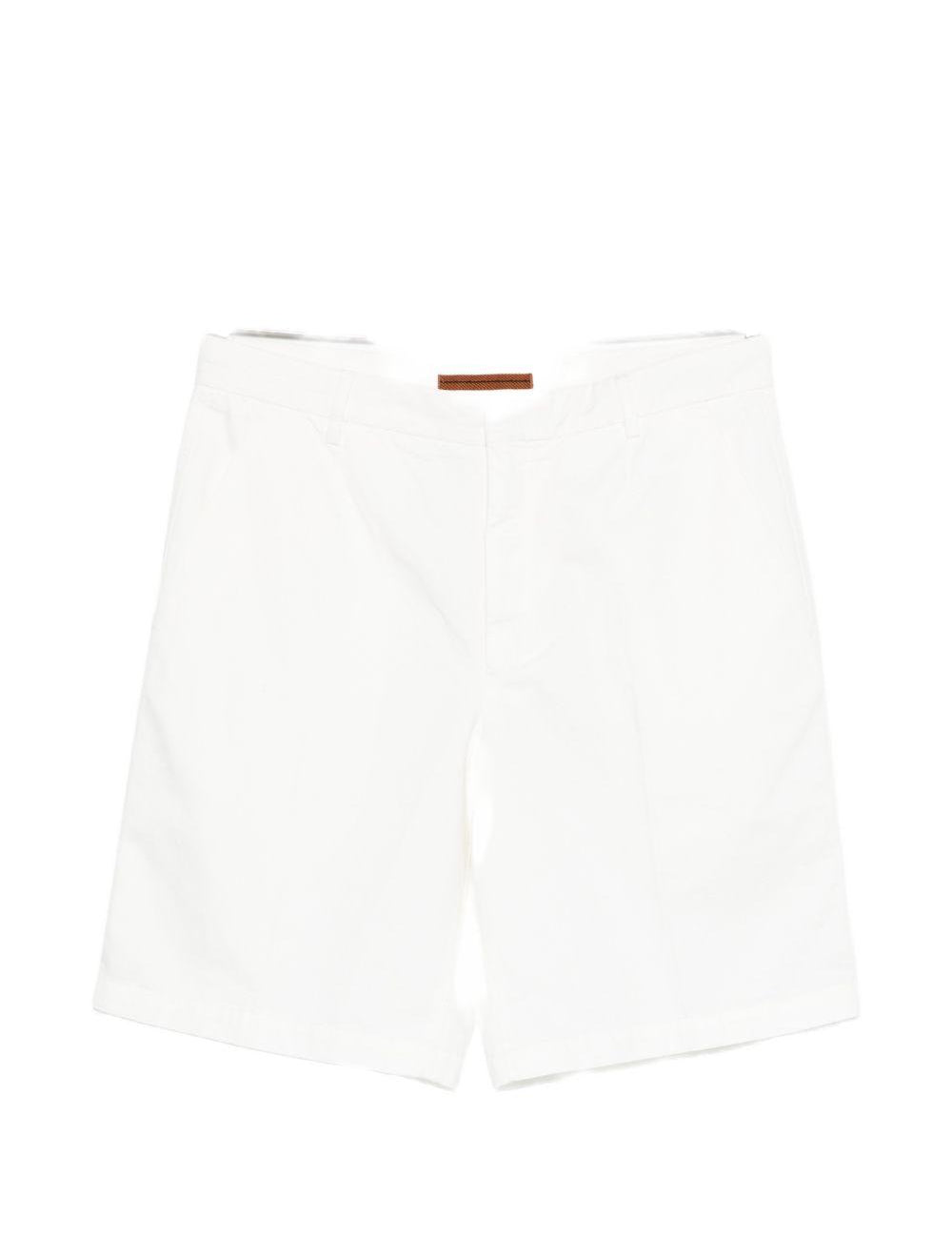 Pantaloncini con passanti per cintura in bianco Zegna - uomo 