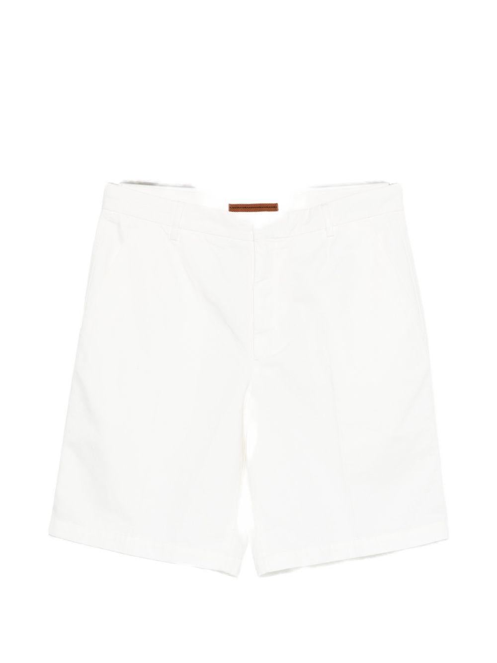 Pantaloncini con passanti per cintura in bianco Zegna - uomo 