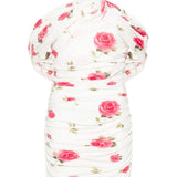 Mini abito con stampa floreale in bianco - donna 