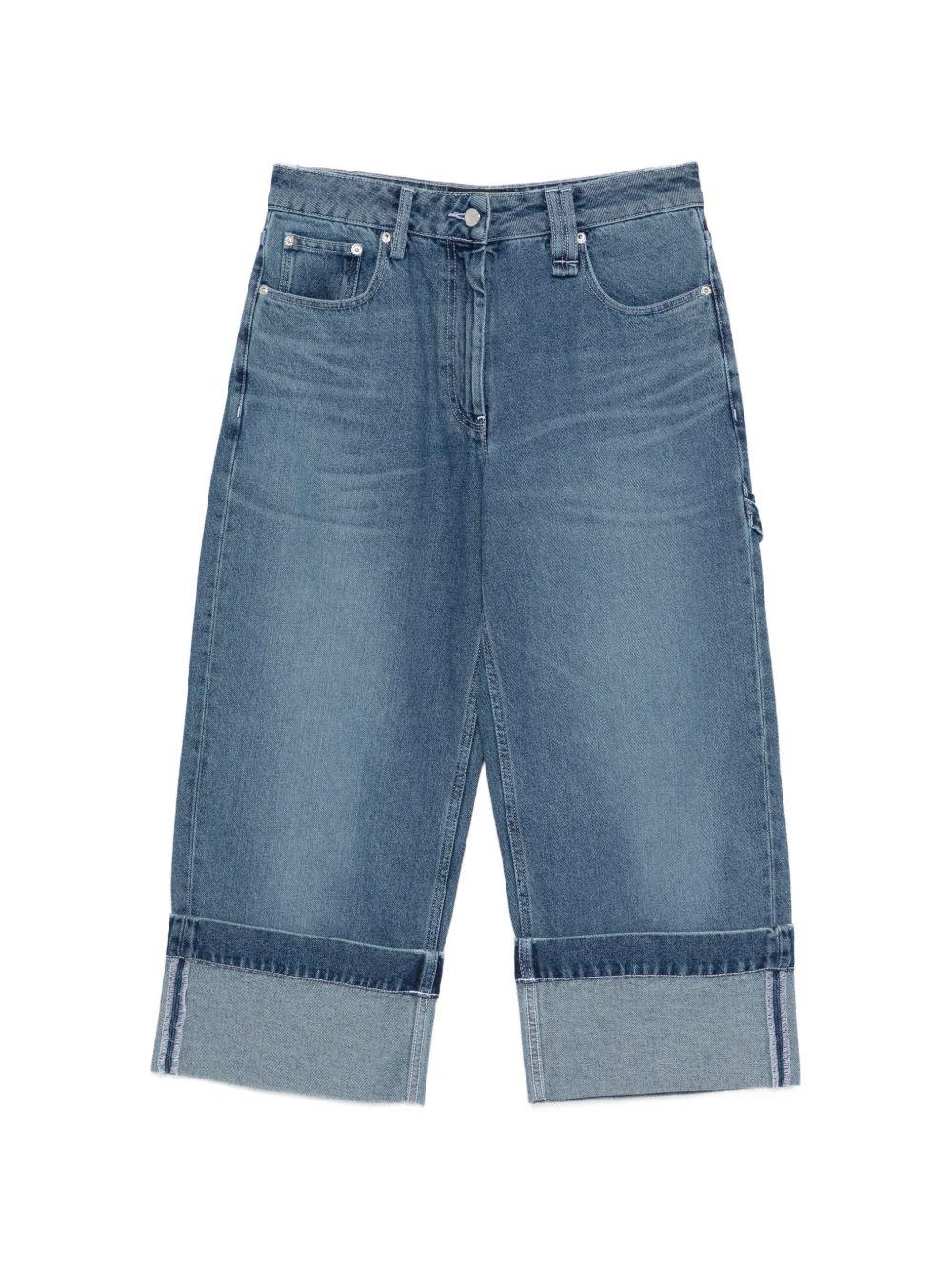 Jeans con risvolto in blu Simone rocha - donna 