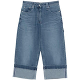 Jeans con risvolto in blu Simone rocha - donna 
