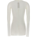 T-shirt a maniche lunghe in bianco Rick owens - donna 