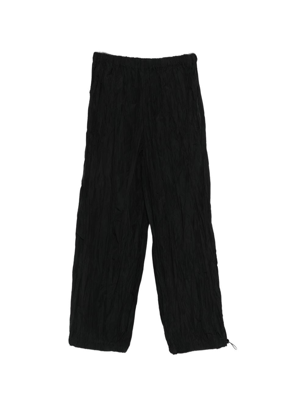 pantaloni plissettati in nero gongdid design - uomo 