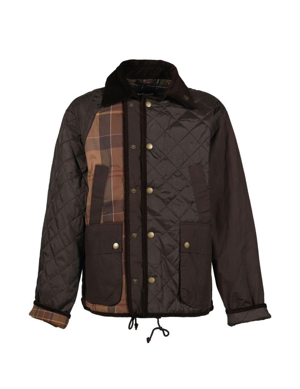 Giacca trapuntata in marrone Feng chen wang x barbour - uomo 