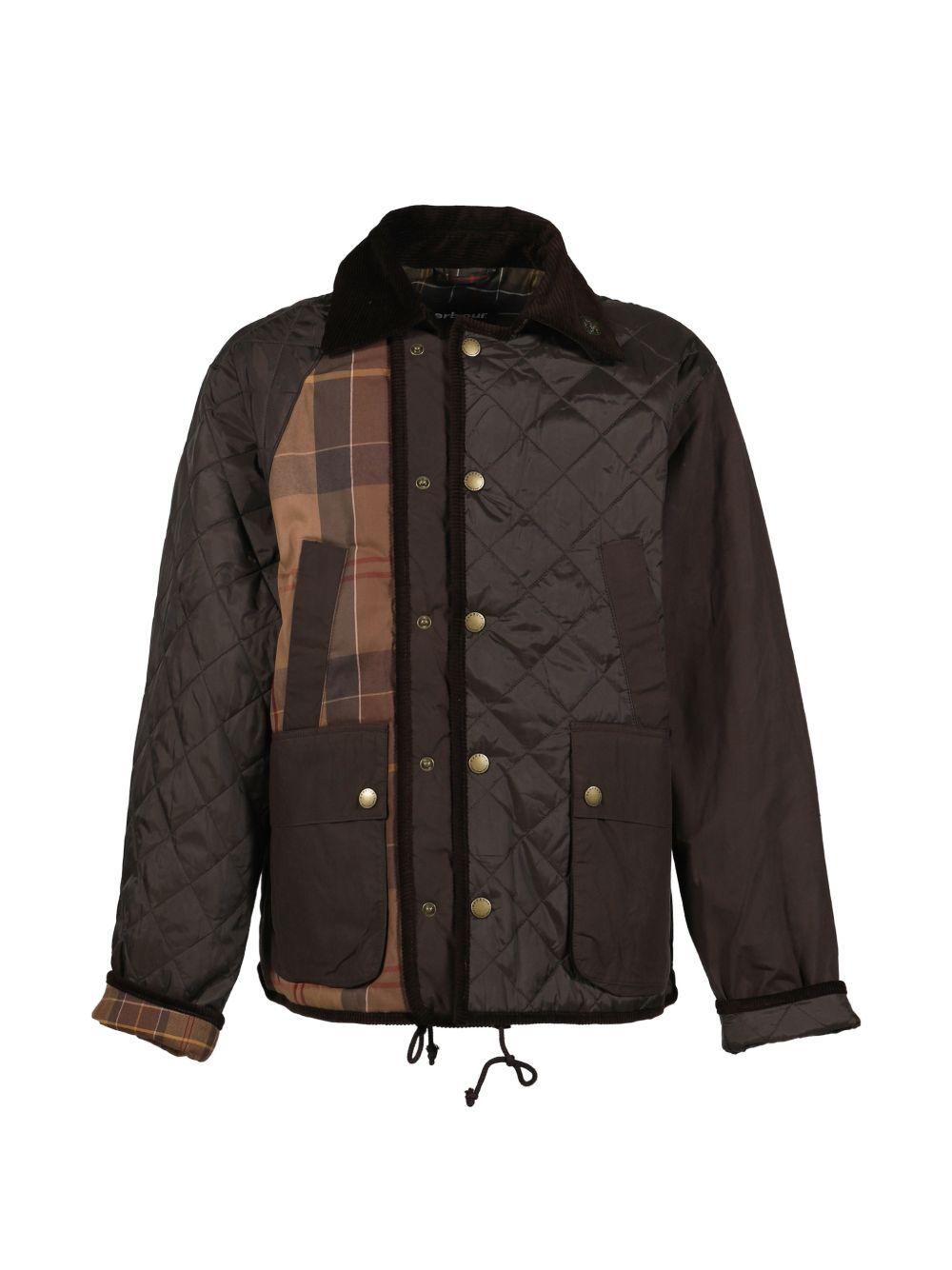Giacca trapuntata in marrone Feng chen wang x barbour - uomo 