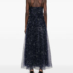 Abito midi Bettina con paillettes in blu Staud - donna 