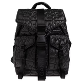 Zaino Trapuntato re-tech in nero Ganni - donna 