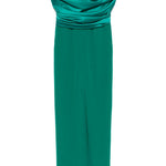 Abito lungo Latifa in verde smeraldo Rhea Costa - donna 
