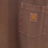 T-shirt con logo in marrone carhartt wip - uomo 