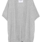 Cardigan a maniche corte in grigio Gotha - donna 