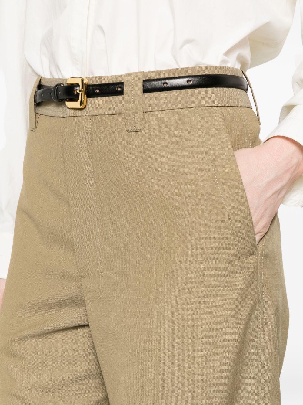 Pantaloni sartoriali dritti con pinces in marrone Lemaire - donna 