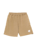 Pantaloncini con logo stampato in marrone Ranra - uomo 