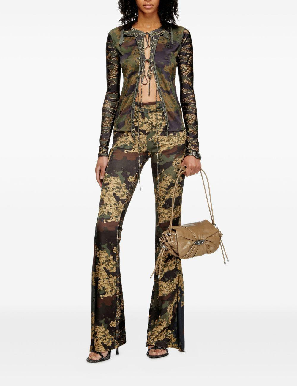 Pantaloni P-Affal in verde Diesel - donna 