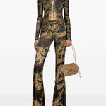 Pantaloni P-Affal in verde Diesel - donna 