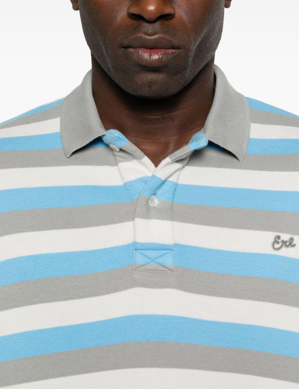 Polo a righe in blu Erl - unisex 