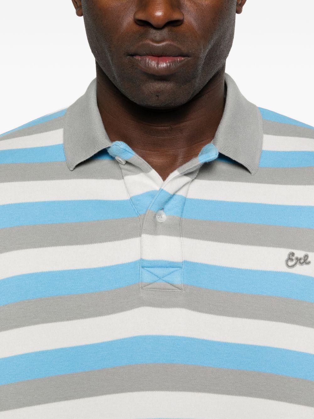 Polo a righe in blu Erl - unisex 