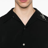 Camicia a maniche corte in nero 