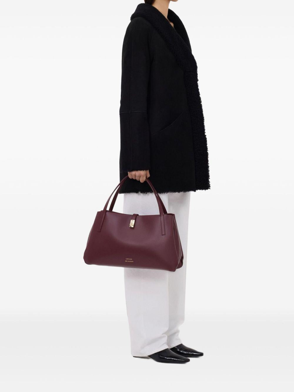 Cappotto con cappuccio isak in nero Loulou de saison - donna 