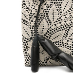 Borsa a mano julia all'uncinetto in nero e crema Magda butrym - donna 