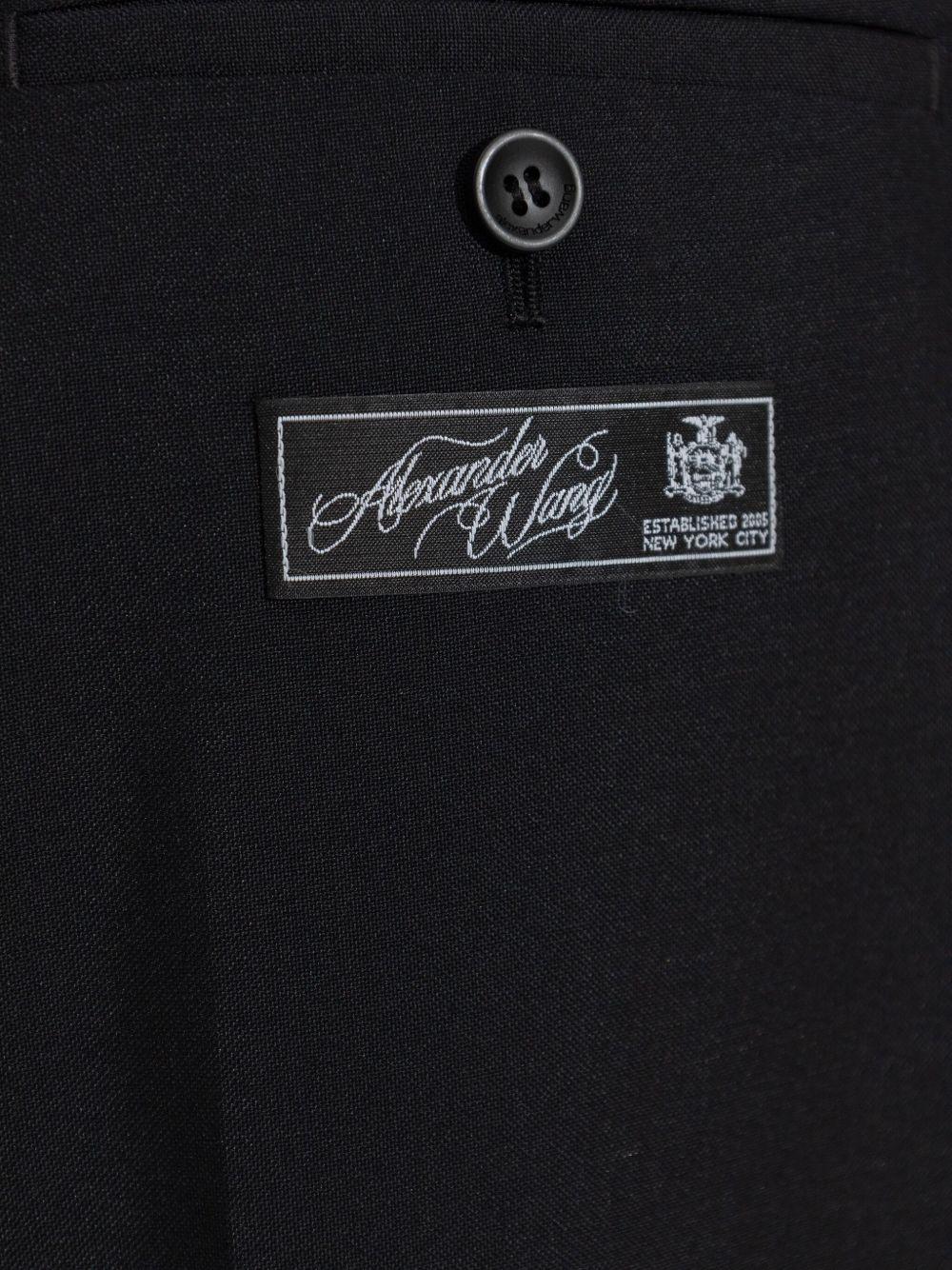 Pantaloni sartoriali a vita media in nero Alexander wang - donna 