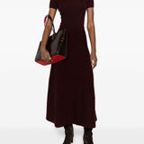 Gonna svasata in lana e cachemire giberna in bordeaux Maxmara - donna 