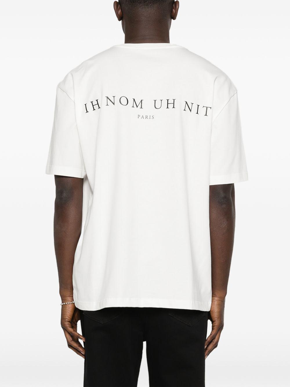 T-shirt con stampa in bianco Ih nom uh nit - uomo 