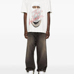 T-shirt Mask Authentic in bianco Ih nom uh nit - uomo 