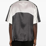 Camicia con inserto geometrico in bianco e nero AMIRI - uomo 