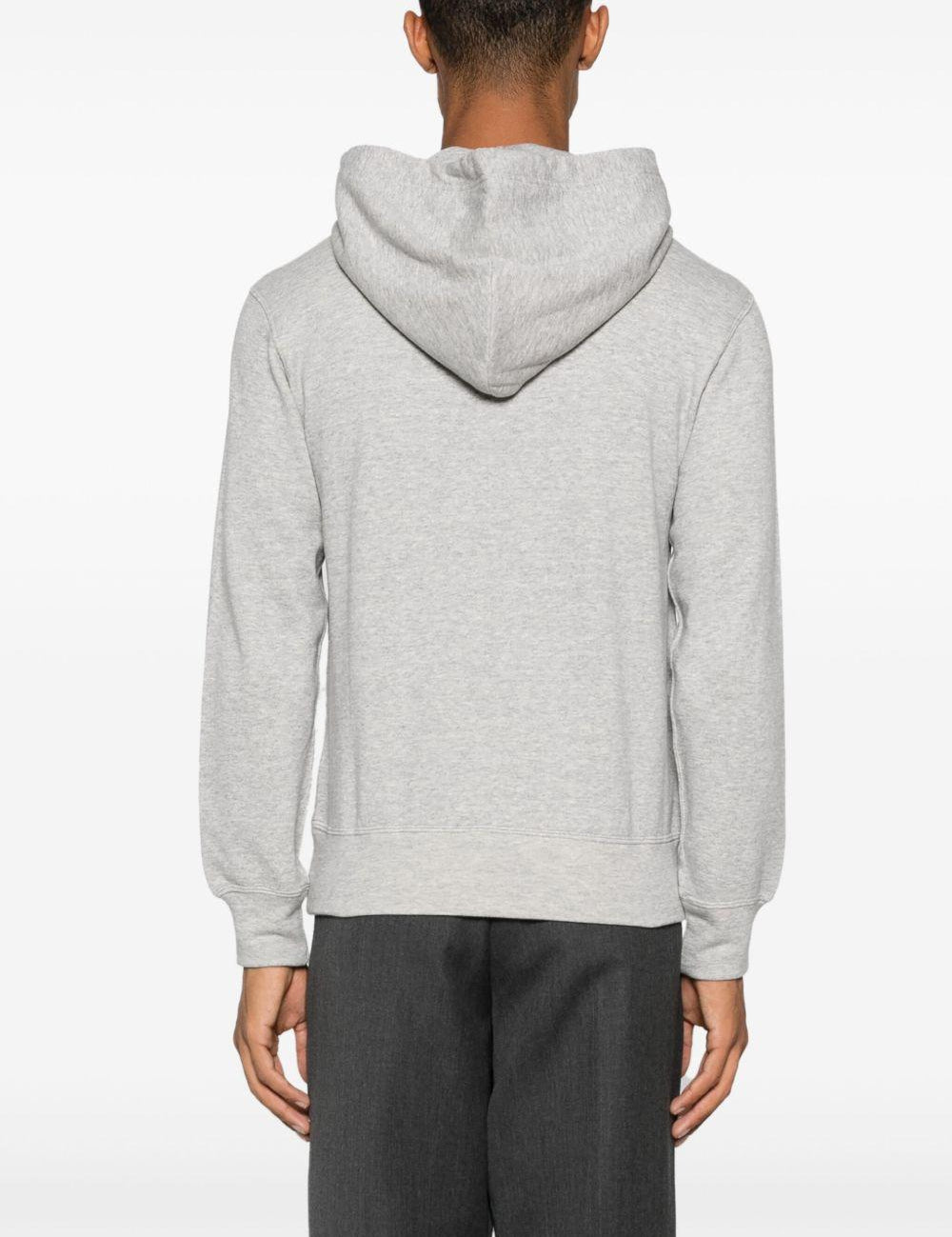 Felpa con applicazione in grigio Comme des garcons play - uomo 