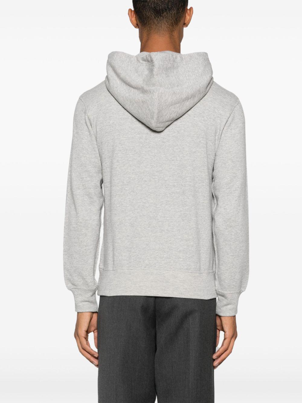 Felpa con applicazione in grigio Comme des garcons play - uomo 