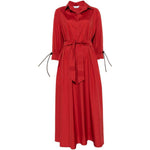 Abito a camicia con pieghe in rosso Max Mara - donna 