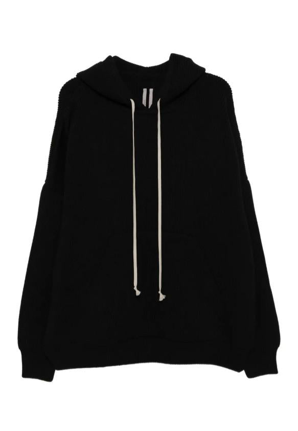 Felpa in lana con cappuccio hun Rick owens - uomo 