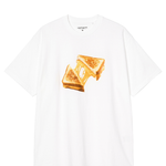 T-shirt cheese toast in bianco carhartt wip - uomo 