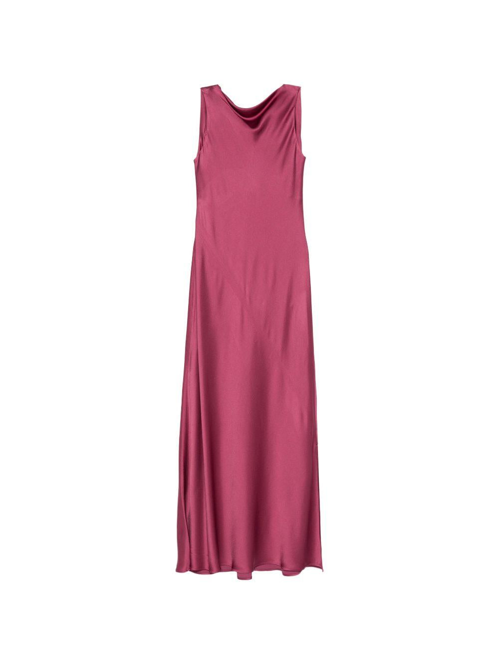 Abito lungo con scollo a cascata Mara in viola Antonelli - donna 